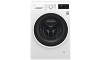 LG F4J608WN 8kg Washing Machine Freestanding with 1400RPM and A+++ Energy Rated