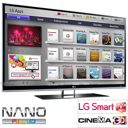LG 47LW980T, 47 inch Cinema 3D Smart TV with Nano Full LED, Freeview HD