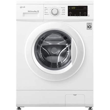 LG F4MT08WE, 8kg Washing Machine 1400 rpm  - White