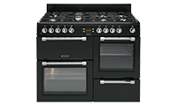 Leisure CK110F232K 110cm Dual Fuel Range Cooker - Black - A Rated