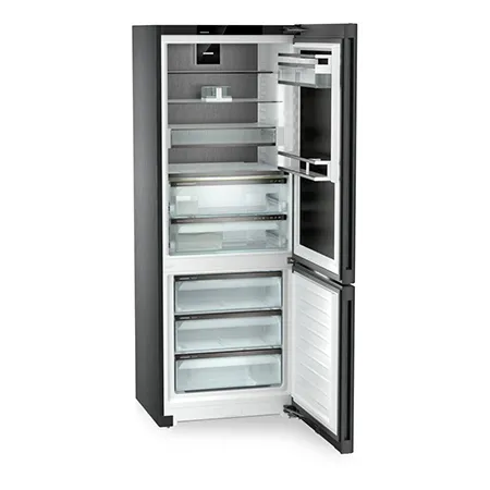 Liebherr CBNbsc778i 70/30 No Frost Fridge Freezer - Black Steel