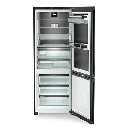 Liebherr CBNbsc778i 70/30 No Frost Fridge Freezer - Black Steel