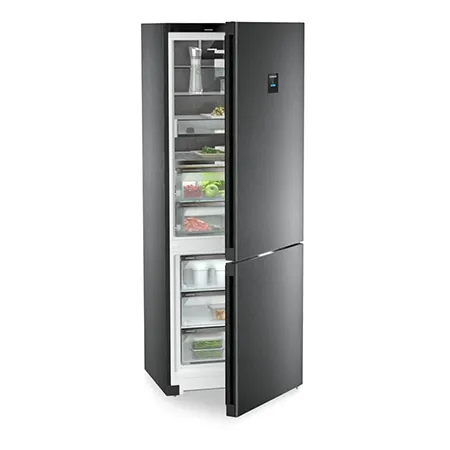 Liebherr CBNbsc778i 70/30 No Frost Fridge Freezer - Black Steel