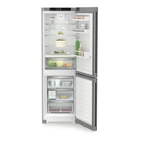 Liebherr CBNsfc5223 60/40 No Frost Fridge Freezer - Silver