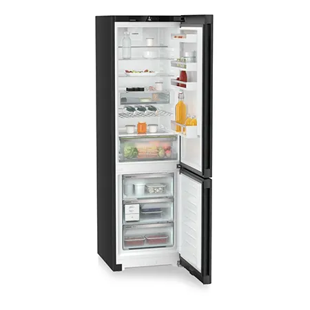Liebherr CNbda5723 70/30 No Frost Fridge Freezer - Black Steel