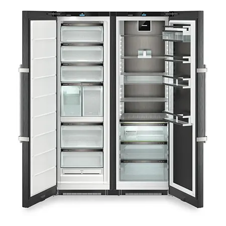 Liebherr XRCbs5295 American Side by Side Fridge Freezer - Black Steel