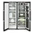 Liebherr XRCbs5295 American Side by Side Fridge Freezer - Black Steel