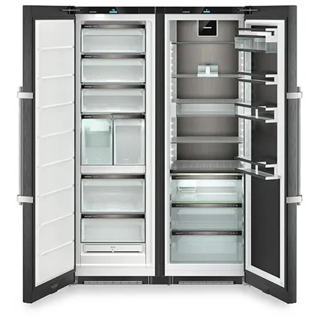 Liebherr XRFbs5295 American Side by Side Fridge Freezer - Black Steel