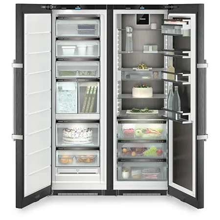 Liebherr XRFbs5295 American Side by Side Fridge Freezer - Black Steel