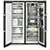 Liebherr XRFbs5295 American Side by Side Fridge Freezer - Black Steel