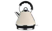 Linsar PK117CREAM PK117Cream Electric Pyramid Cordless Kettle Linsar PK117CREAM PK117Cream Electric Pyramid Cordless Kettle