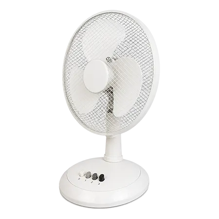 Luxurious Living 12INCHDESKFANW 12 Inch Desk Fan - White