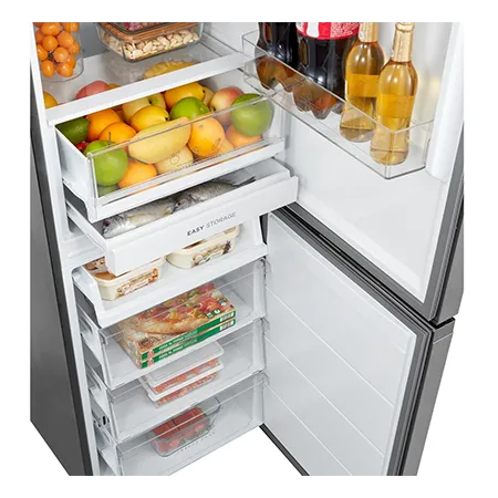 Midea MDRB379FGD02 60/40 Total No Frost Fridge Freezer - Silver