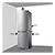 Midea MDRB379FGD02 60/40 Total No Frost Fridge Freezer - Silver