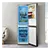 Midea MDRB379FGD02 60/40 Total No Frost Fridge Freezer - Silver
