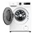 Midea MF110W100BA10WU 10kg 1400 Spin Washing Machine - White
