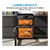 Midea MFO24EME4R118-B 60cm Double Oven Cooker with Ceramic Hob - Black
