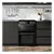 Midea MFO24EME4R118-B 60cm Double Oven Cooker with Ceramic Hob - Black