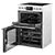 Midea MFO24EME4R118-W 60cm Double Oven Cooker with Ceramic Hob - White