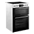 Midea MFO24EME4R118-W 60cm Double Oven Cooker with Ceramic Hob - White