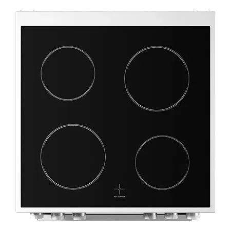 Midea MFO24EME4R118-W 60cm Double Oven Cooker with Ceramic Hob - White