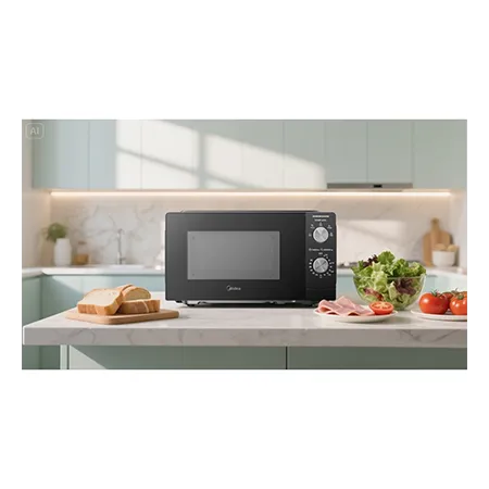 Midea MMOP01MZ-BK 20L Solo Microwave - Black