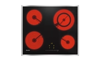 Miele KM6520FR 58cm 4 Zone Black Ceramic Hob with Stainless Steel Frame Miele KM6520FR 58cm 4 Zone Black Ceramic Hob with Stainless Steel Frame