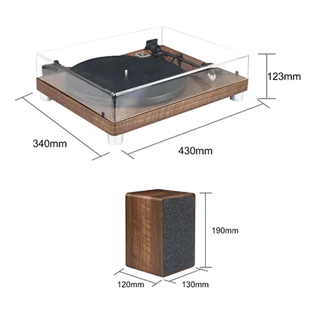 Mitchell Acoustics PHONOS Vinyl Stereo System - Walnut Colour Finish