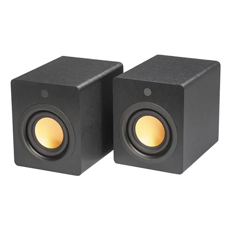 Mitchell Acoustics USTREAMCUBE Active Stereo Wireless Speakers - Black