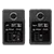 Mitchell Acoustics USTREAMONE Active Stereo Wireless Speakers - Black