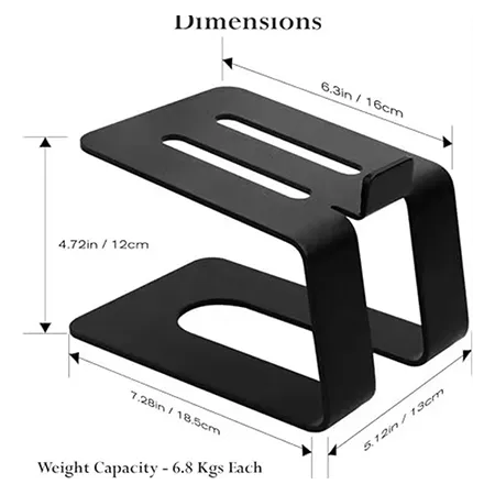 Mitchell Acoustics USTREAMSTANDD uStream Speaker Stands (Destkop) - Black