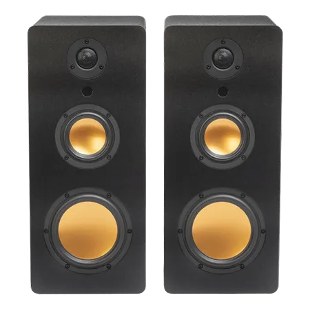 Mitchell Acoustics USTREAMTHREE Three Active Stereo Wireless Speakers - Black