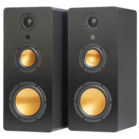 Mitchell Acoustics USTREAMTHREE Three Active Stereo Wireless Speakers - Black