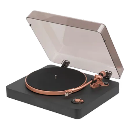 Mitchell Acoustics USTREAMTT1 Bluetooth Vinyl Turntable - Black and Rose Gold