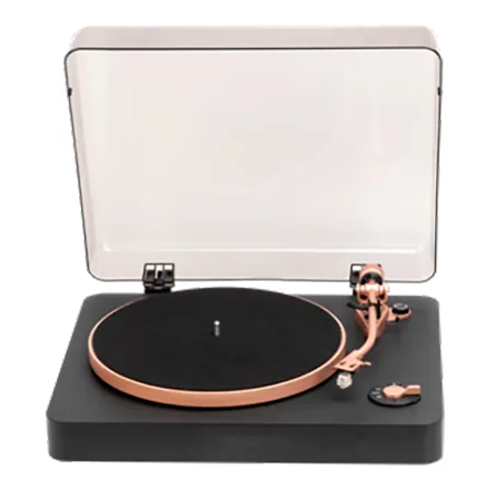 Mitchell Acoustics USTREAMTT1 Bluetooth Vinyl Turntable - Black and Rose Gold