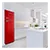Montpellier MAB346ER Freestanding Retro Top Mount Fridge Freezer in RED