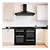 Montpellier MDFRC100K Dual Fuel Range Cooker in Black