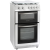 Montpellier MDG500LW 50cm Gas Double Oven cooker in White