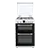 Montpellier MDOG60LW 60cm Gas Cooker  with   Double Oven With lid White - LPG Jets Included