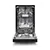 Montpellier MDWD1064K 45cm Freestanding Slimline Dishwasher in Black