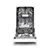 Montpellier MDWD1064W 45cm Freestanding Slimline Dishwasher in White