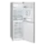 Montpellier MFF183EXWD Frost Free Fridge Freezer in Inox with Water Dispenser