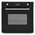 Montpellier SFO74B Electric Double Oven Black