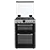 Montpellier MDOG60LS 60cm Gas  Cooker  with Double Oven With Lid Silver - LPG Jets Included