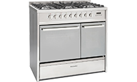 Montpellier MRT91DFMX Range Cooker stainless steel