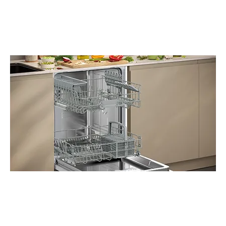 NEFF S153HKX06G 60 cm fully Built In Dishwasher, Stainless steel
