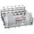 NEFF S515T80D1G Integrated Dishwasher in white with A+ Energy Rating