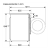 NEFF VNA341U8GB 8kg/5kg Freestanding Washer Dryer