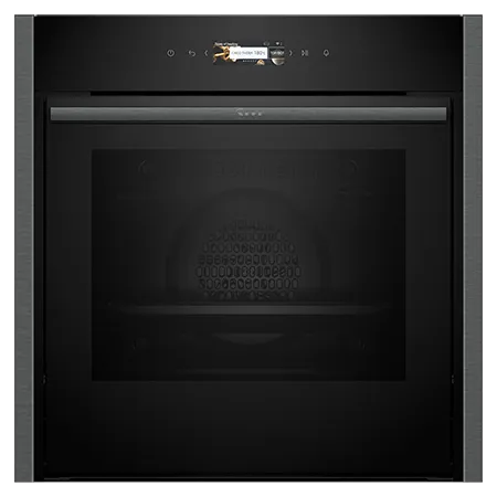 NEFF B54CR71G0B Slide and Hide Built-In/Under Electric Single Oven  Pyrolytic Self-Cleaning  Graphite Colour