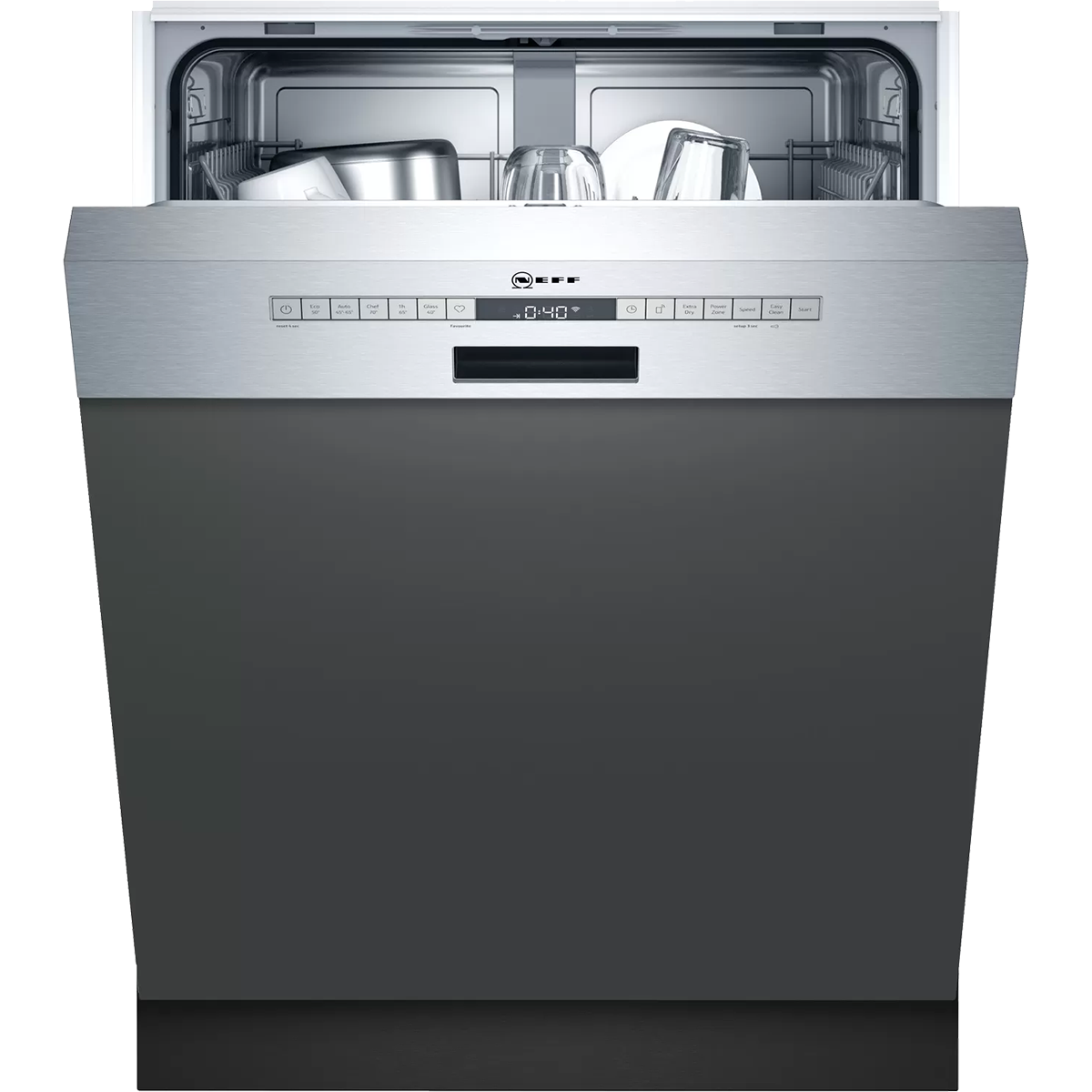 NEFF S145ITS04G, SemiIntegrated Dishwasher with 12 Place Settings